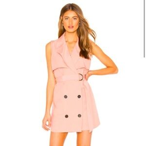 Lovers + Friends NWT REVOLVE Karina Mini Dress Blush M